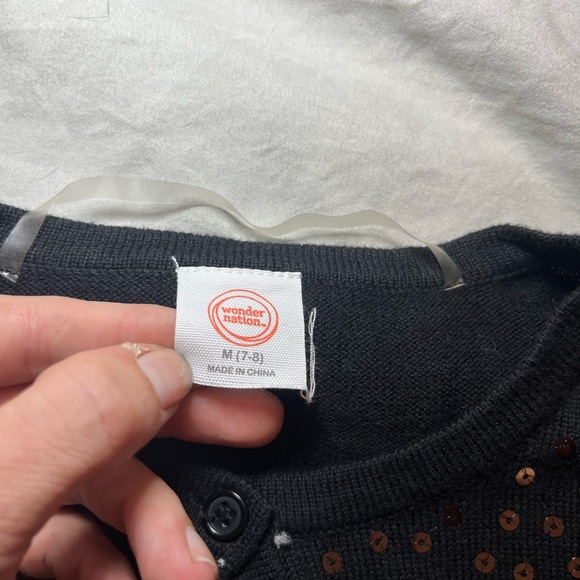 Wonder Nation Black Sequin Jacket - Picture 4 of 8